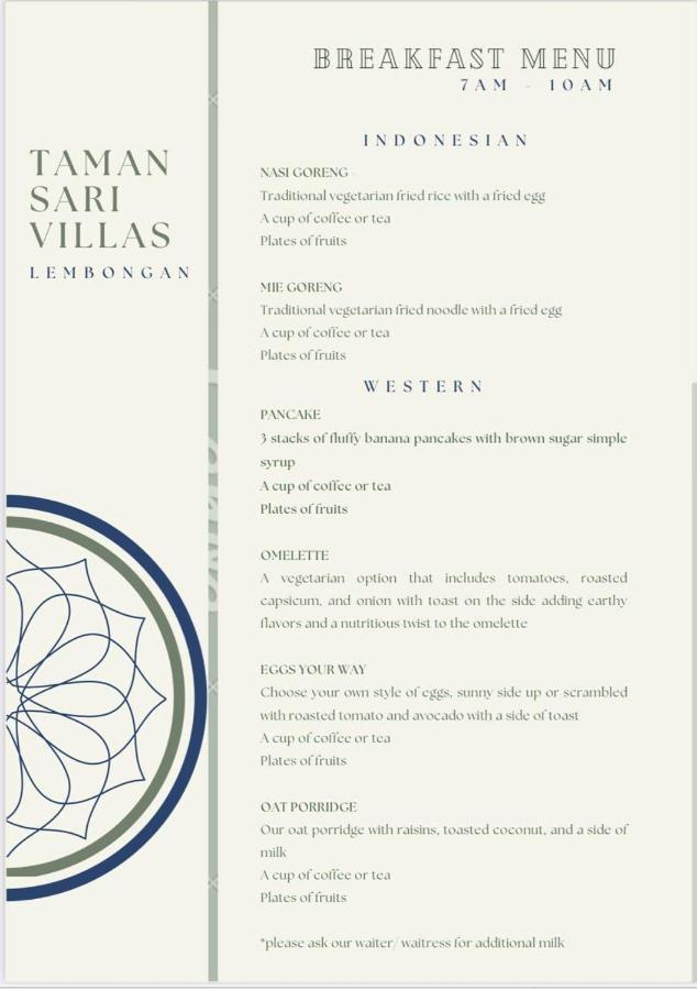 Island Cabanas Formerly Taman Sari Villa Lembongan Εξωτερικό φωτογραφία